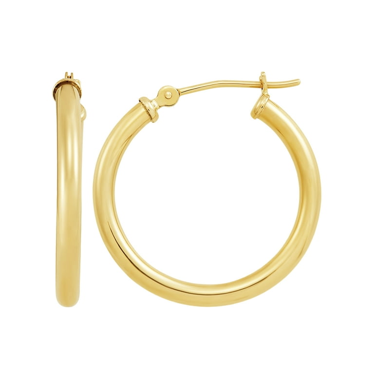 1.60Ct Round Cut Diamond Men's Huggie Hoop Earrings Solid 14K Yellow Gold Finish